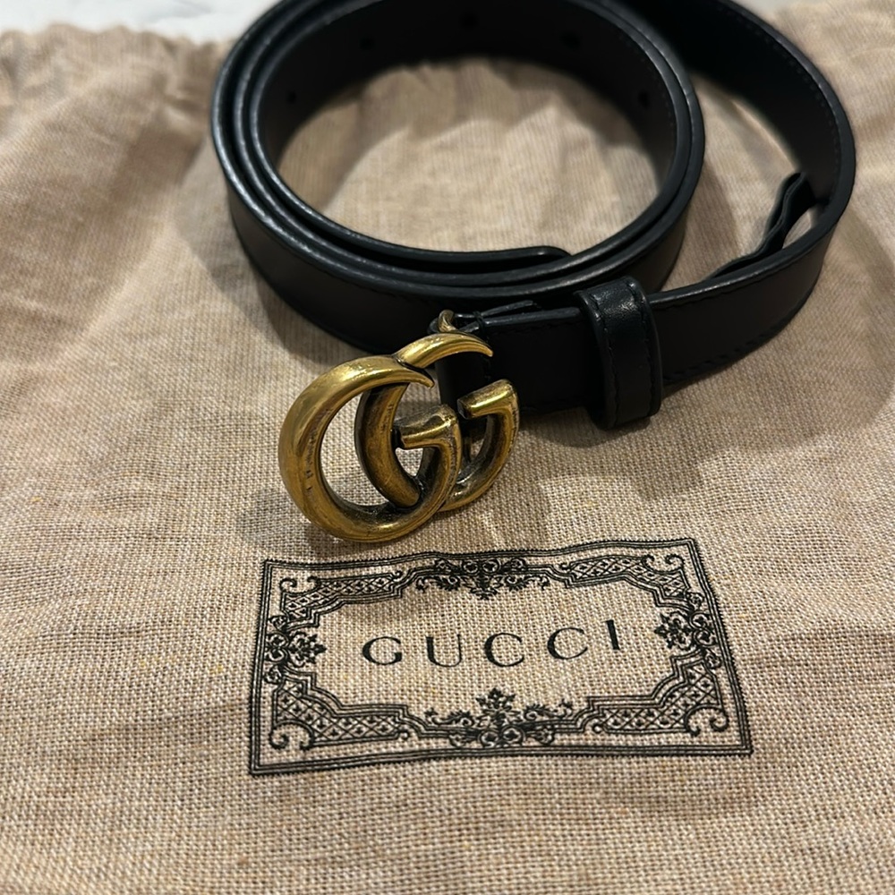 GG Gucci Marmont Thin Belt